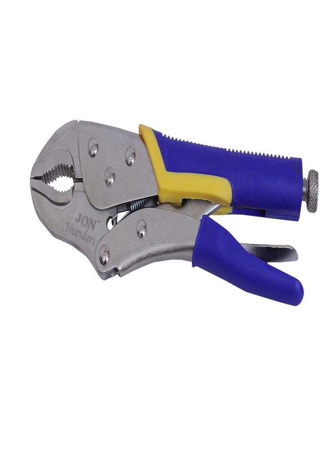 Jon Bhandari Tools 10 inch Locking Plier | Heavy-Duty Curved Jaw Lock Wrench with Quick Release & Comfort Grip | Hardened Steel, Rust Resistant | Ideal for Clamping, Turning & Twisting - Image 1